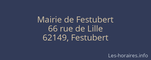 Mairie de Festubert