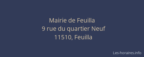 Mairie de Feuilla