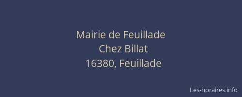 Mairie de Feuillade