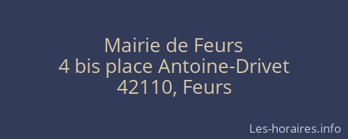 Mairie de Feurs