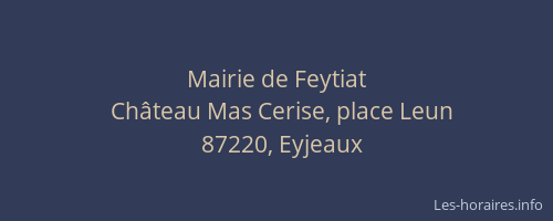 Mairie de Feytiat