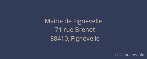 Mairie de Fign&eacute;velle