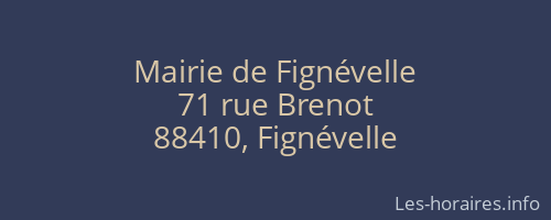 Mairie de Fignévelle