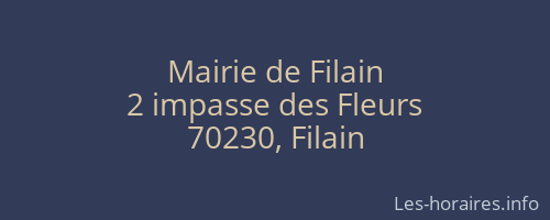 Mairie de Filain