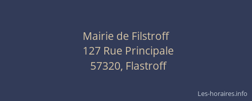 Mairie de Filstroff