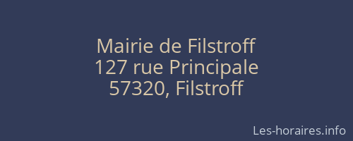 Mairie de Filstroff
