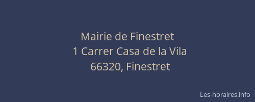Mairie de Finestret