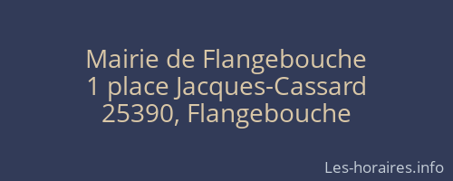 Mairie de Flangebouche