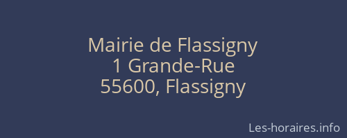 Mairie de Flassigny