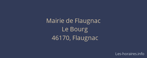 Mairie de Flaugnac