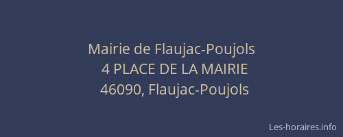 Mairie de Flaujac-Poujols
