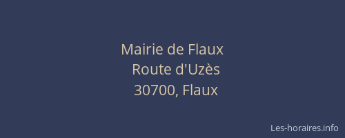 Mairie de Flaux