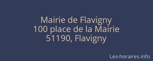 Mairie de Flavigny