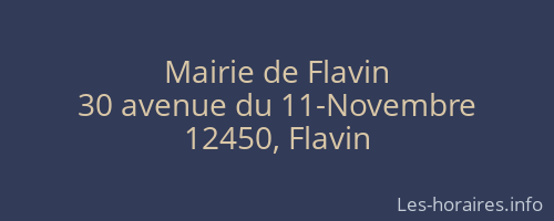 Mairie de Flavin