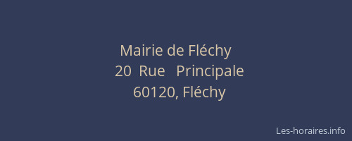 Mairie de Fléchy
