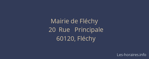 Mairie de Fl&eacute;chy