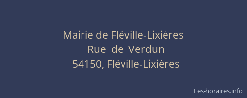 Mairie de Fléville-Lixières