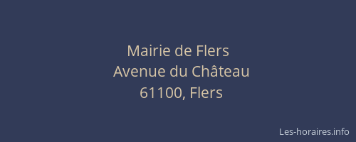 Mairie de Flers