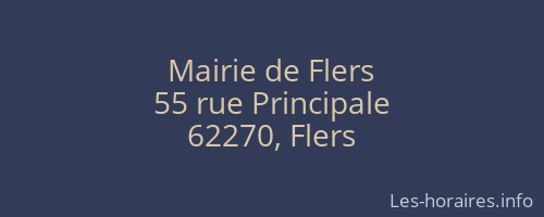 Mairie de Flers