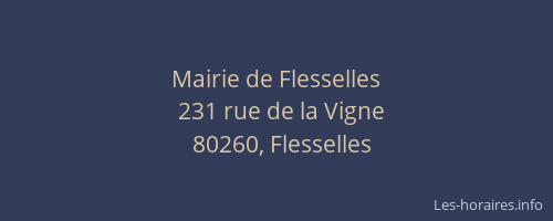 Mairie de Flesselles