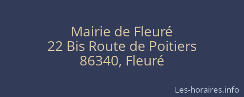 Mairie de Fleuré