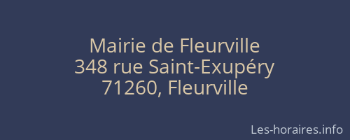 Mairie de Fleurville
