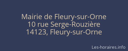 Mairie de Fleury-sur-Orne