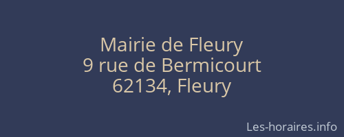 Mairie de Fleury