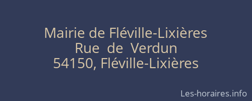 Mairie de Fléville-Lixières