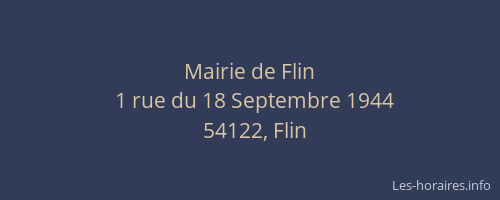 Mairie de Flin
