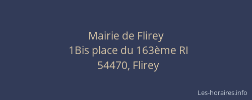 Mairie de Flirey