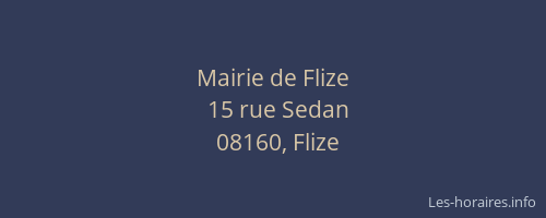 Mairie de Flize