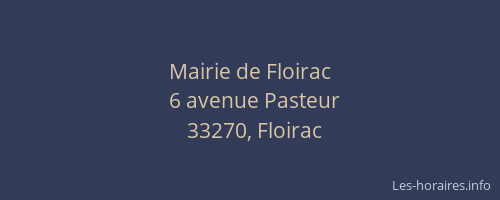 Mairie de Floirac