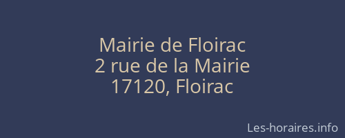 Mairie de Floirac