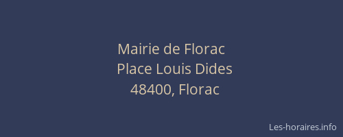 Mairie de Florac