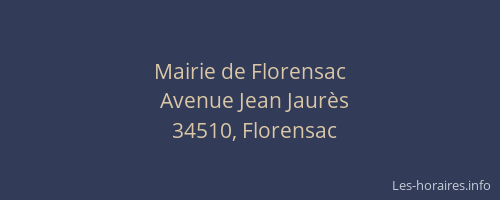 Mairie de Florensac