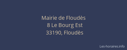 Mairie de Floud&egrave;s