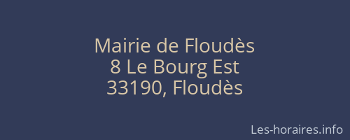 Mairie de Floudès