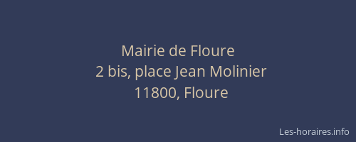 Mairie de Floure