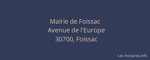 Mairie de Foissac