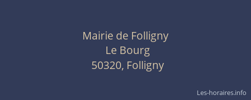 Mairie de Folligny