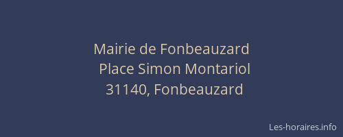 Mairie de Fonbeauzard