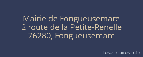 Mairie de Fongueusemare