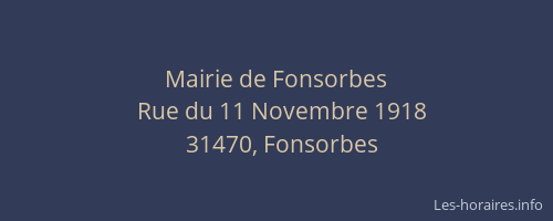 Mairie de Fonsorbes