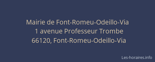 Mairie de Font-Romeu-Odeillo-Via
