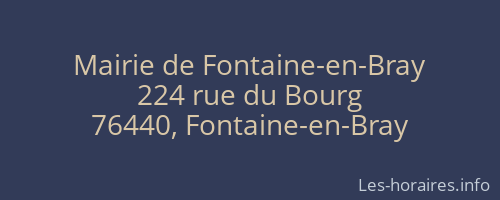 Mairie de Fontaine-en-Bray