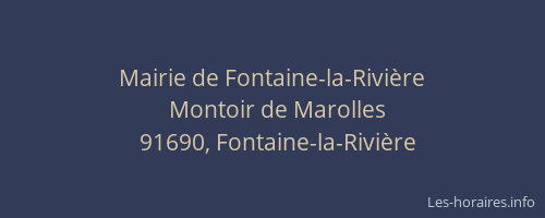 Mairie de Fontaine-la-Rivière