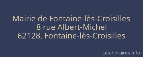 Mairie de Fontaine-lès-Croisilles
