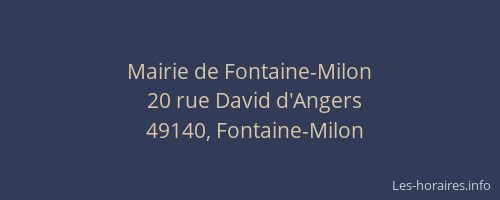 Mairie de Fontaine-Milon