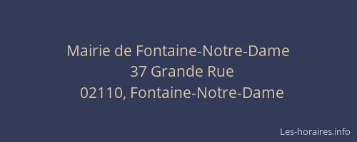 Mairie de Fontaine-Notre-Dame